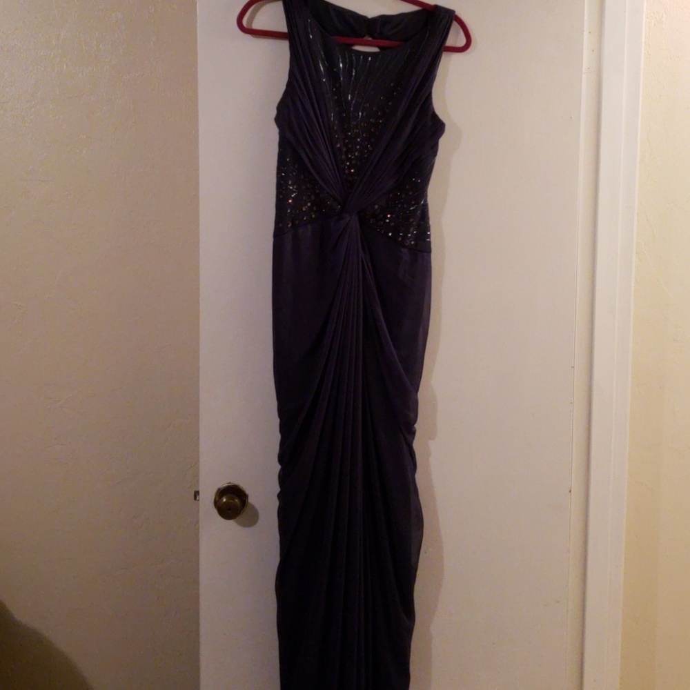 Beautiful grey blue evening gown